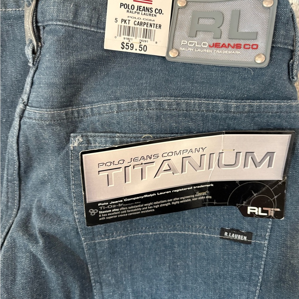 Ralph Lauren Men's Titanium Blue Jeans - Picture 2 of 4